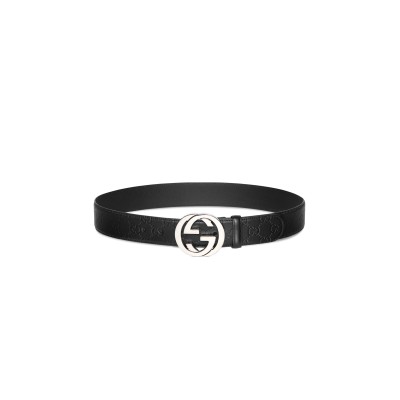 GUCCI CEINTURE AVEC BOUCLE GG ENLACÉS 411924 GUCCI CEINTURE AVEC BOUCLE GG ENLACÉS 411924